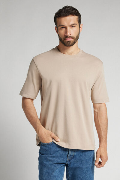 Interlock Cotton Oversize T-shirt