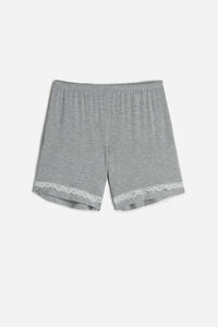 Pantaloncino in Modal con Dettagli in Pizzo