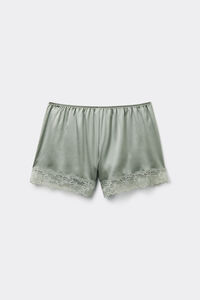 Silk Shorts with Lace