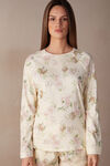 Scent of Roses Long-Sleeved Cotton Top