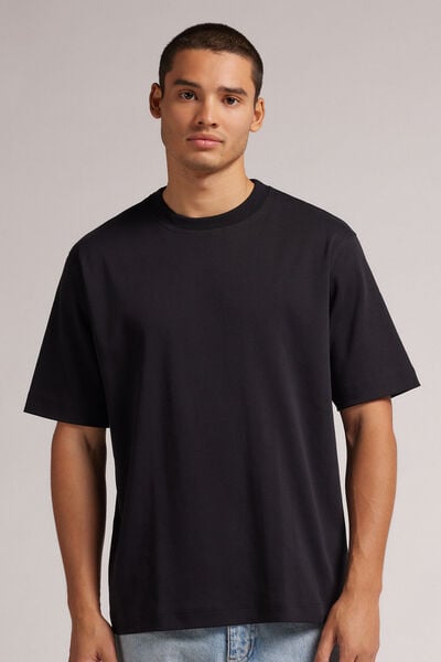 Interlock Cotton Oversize T-shirt