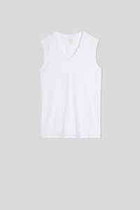 V-Neck Extrafine Superior Cotton Vest Top