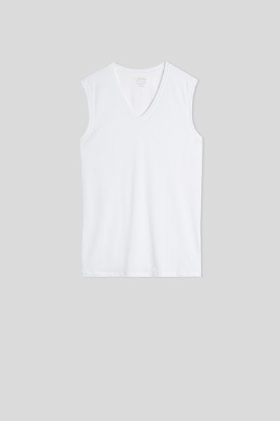 V-Neck Extrafine Superior Cotton Vest Top
