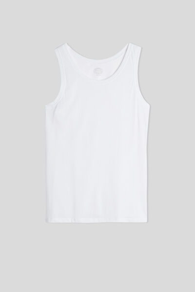 Round-Neck Extrafine Superior Cotton Vest Top