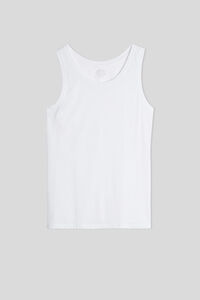 Round-Neck Extrafine Superior Cotton Vest Top