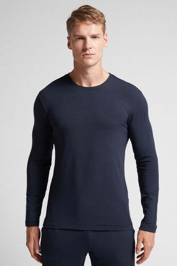 Long-Sleeve Modal-Cashmere Top