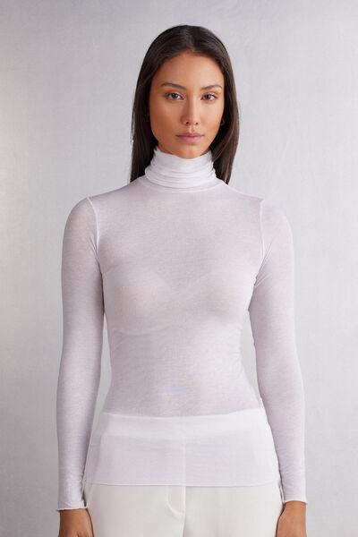 Modal Cashmere Ultralight High-Neck Top