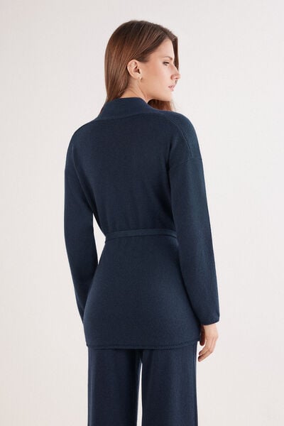 100% Cashmere Belted Cardigan