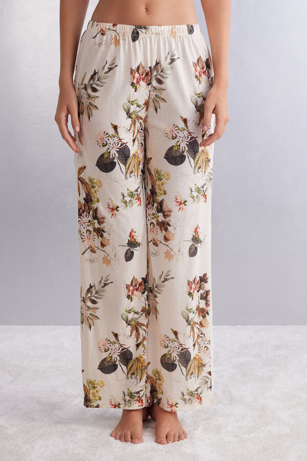 Bas de pyjama en coton supima® ultraléger AUTUMN BOTANICS