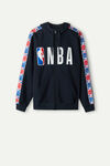 Sweatjacke mit Kapuze und NBA-Logo
