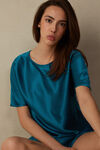 Short Sleeve Silk and Modal Top