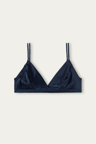 Soutien-gorge triangle sans armatures en soie EMMA