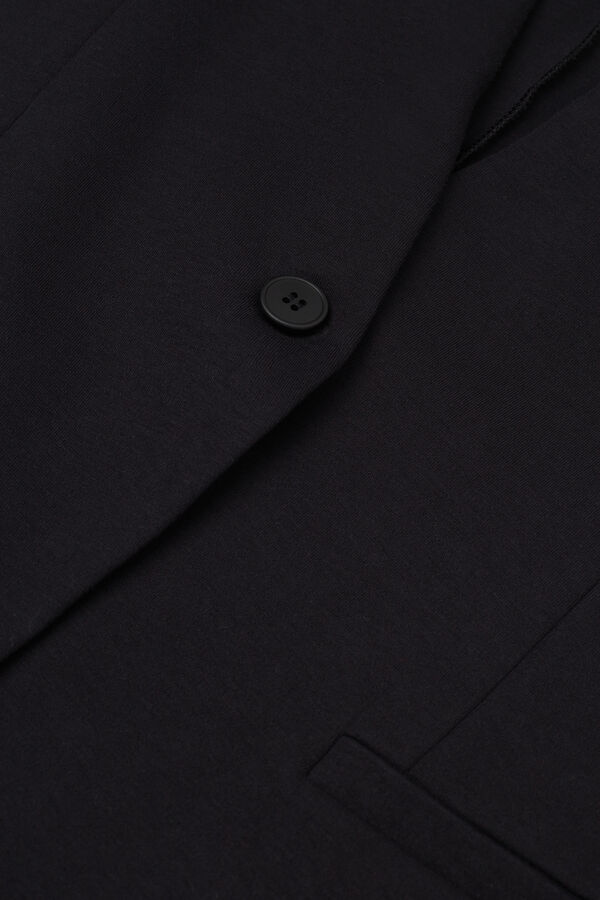 Giacca in Cotone Pesante con Bottone