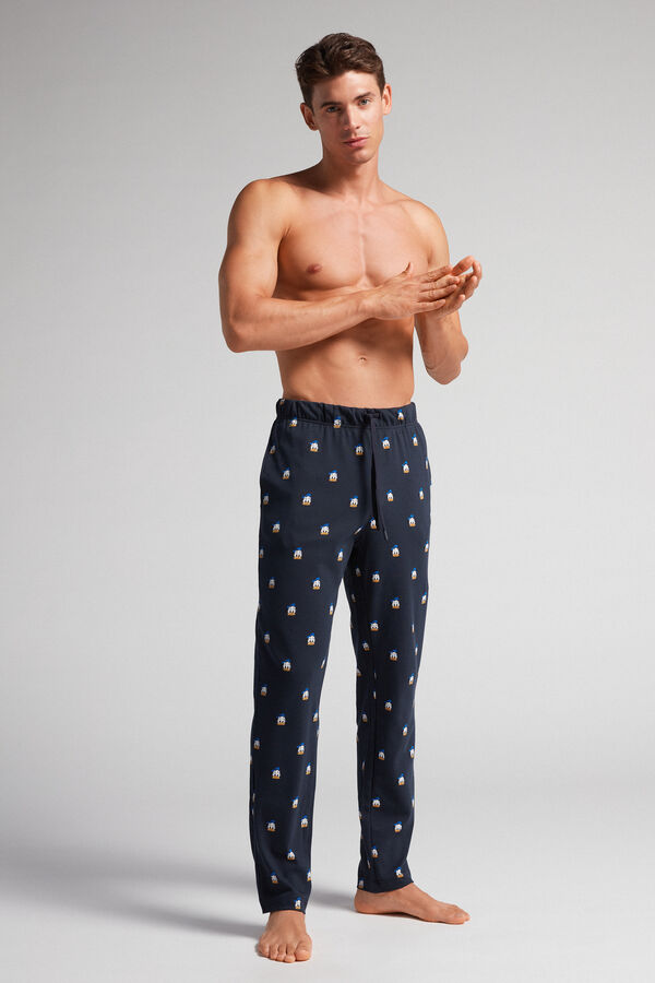 ©Disney Donald Duck Cotton Full-Length Trousers