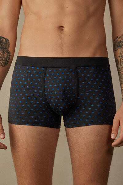 Lily-Print Stretch Supima® Cotton Boxers