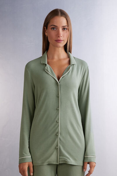 Long-Sleeve Micromodal Jacket