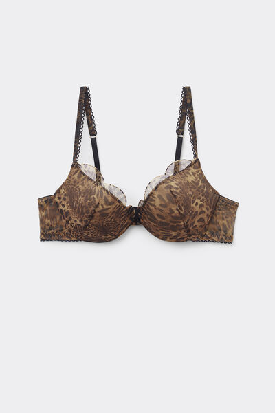 Always Glamorous Animal Print Super Push-Up Bra