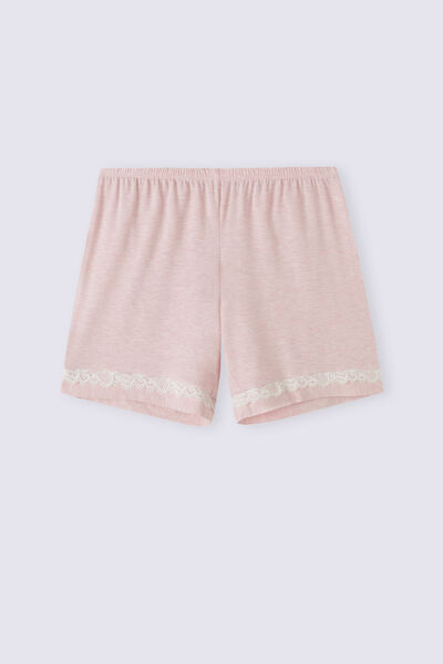 Modal Shorts with Lace Details