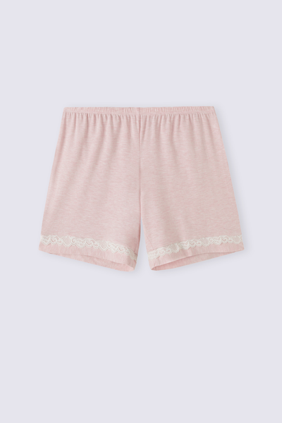 Modal Shorts with Lace Details