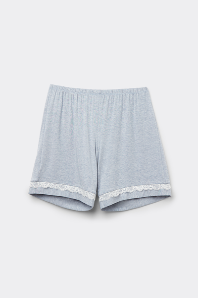 Modal Shorts with Lace Details
