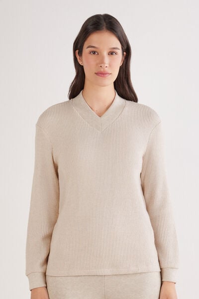 Maglia Scollo a V Soft Tricot