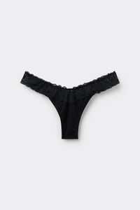 BRAZILIAN BRIEFS 80 LACE E COTTON