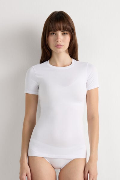 Maglia Manica Corta in Cotone Superior Elasticizzato
