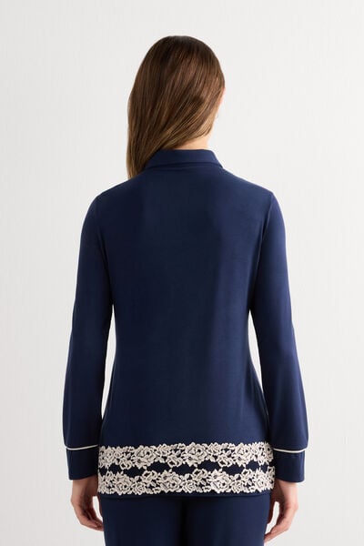 Pretty Flowers Button-Up Modal Top