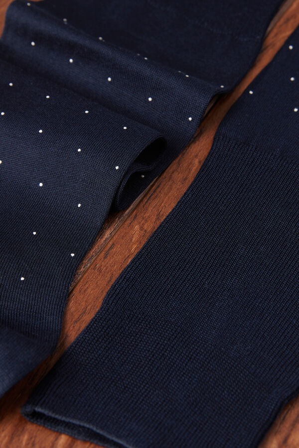 Long Patterned Lisle Socks