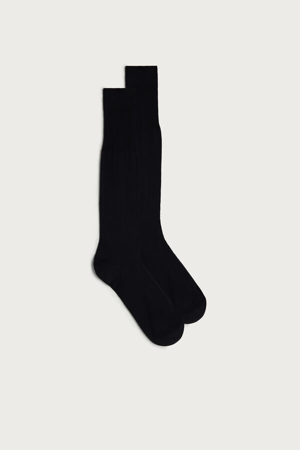 Duge satenske čarape od merceriziranog pamuka