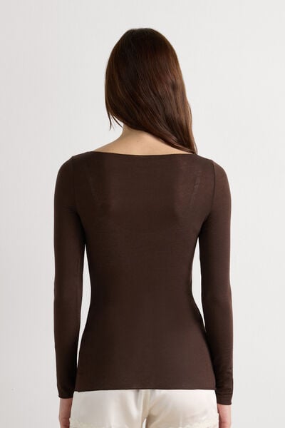 Boat Neck Modal Cashmere Ultralight Jumper