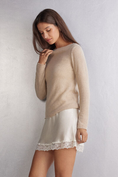 100% Cashmere Long-Sleeved Top