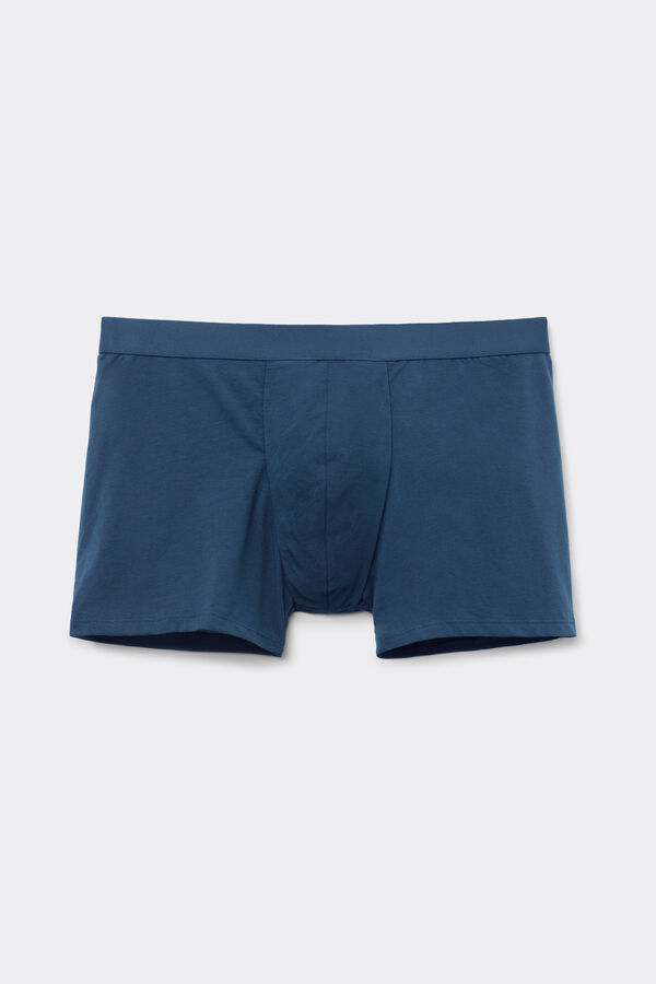 Cotton Boxers with Exposed Elasticated Waistband
