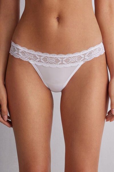 Lace and Microfibre Carioca Brazilian Briefs