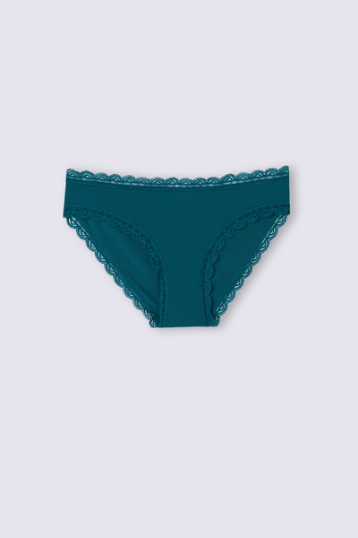Culotte en coton et dentelle