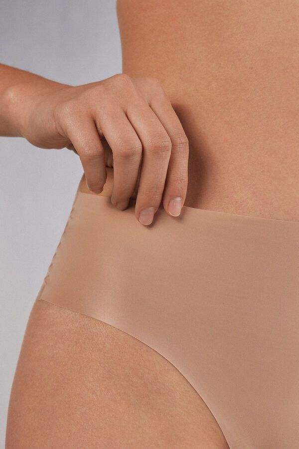 String taille haute en microfibre ultraléger sans couture