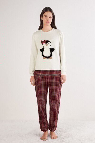 Pigiama in Cotone Penguing Girl