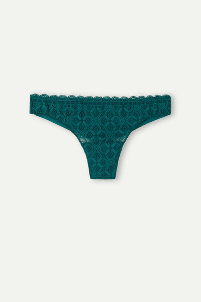 Brasil Slip aus Spitze und Mikrofaser