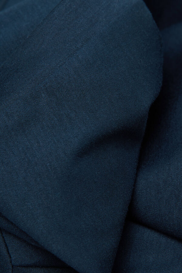 Short-Sleeved V-Neck Top in Elevated Cotton