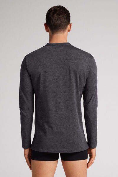 Long-sleeve Round-Neck Merino-Wool Top