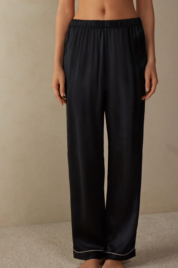 Pantalon en Satin de Soie