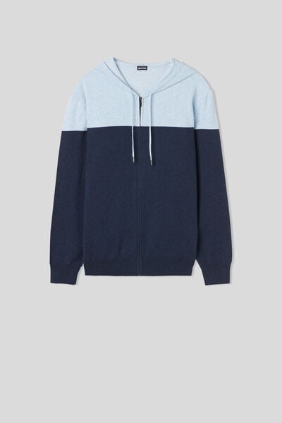 Sweat en maille zippé