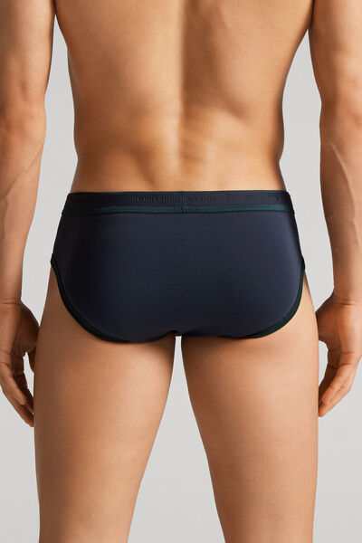 Stretch Supima® Cotton Brief with Logo Detail