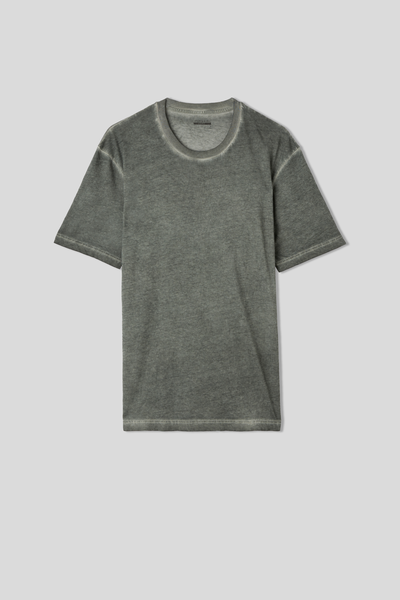 Oil Washed Short-Sleeved Cotton Top