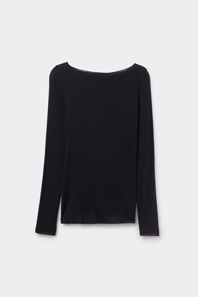 Boat Neck Modal Cashmere Ultralight Jumper