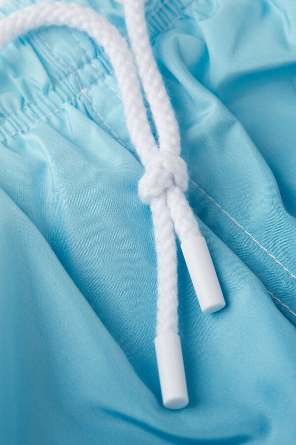 Costume Boxer Mare Bambino Stampa Sfumata Blu