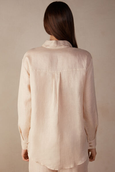 Plain-Weave Linen Shirt