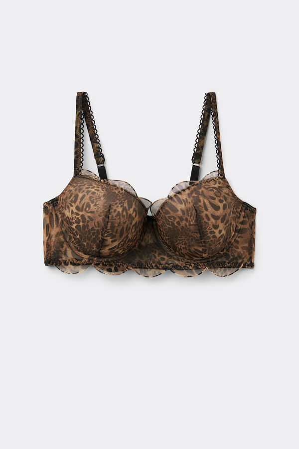 Always Glamorous Animal Print Sofia Balconette Bra