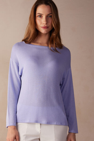 Maglia Manica Lunga in Modal Ultrasoft con Cashmere