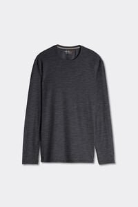Long-sleeve Round-Neck Merino-Wool Top